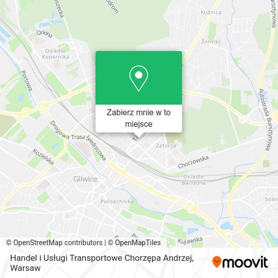 Mapa Handel i Usługi Transportowe Chorzępa Andrzej