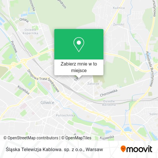 Mapa Śląska Telewizja Kablowa. sp. z o.o.