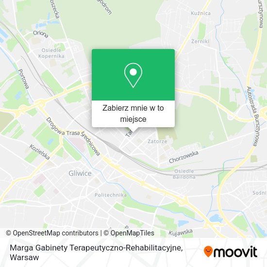 Mapa Marga Gabinety Terapeutyczno-Rehabilitacyjne