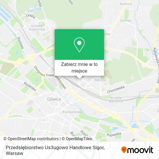 Mapa Przedsiębiorstwo Us3ugowo Handlowe Sigor