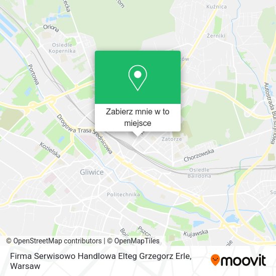 Mapa Firma Serwisowo Handlowa Elteg Grzegorz Erle