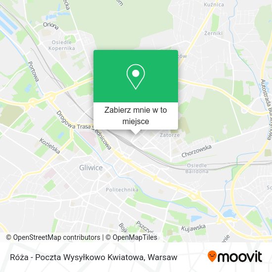 Mapa Róża - Poczta Wysyłkowo Kwiatowa