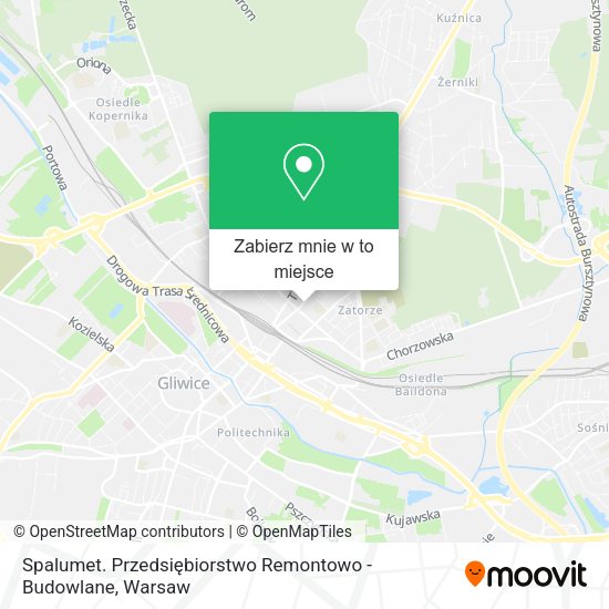 Mapa Spalumet. Przedsiębiorstwo Remontowo - Budowlane