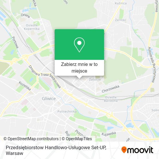 Mapa Przedsiębiorstow Handlowo-Usługowe Set-UP