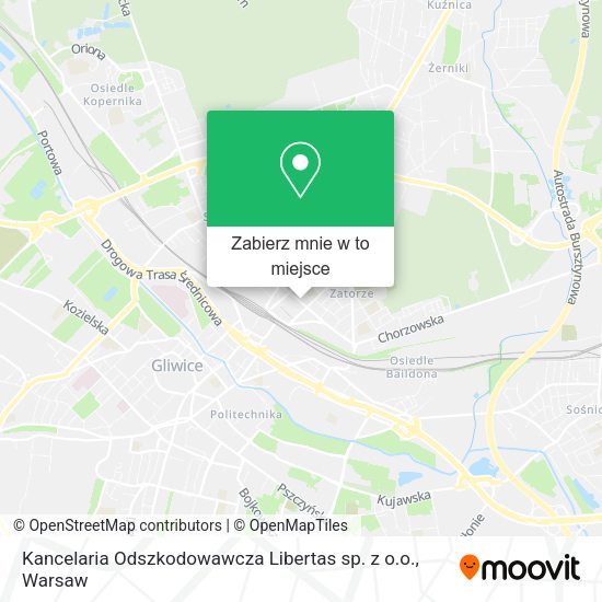 Mapa Kancelaria Odszkodowawcza Libertas sp. z o.o.