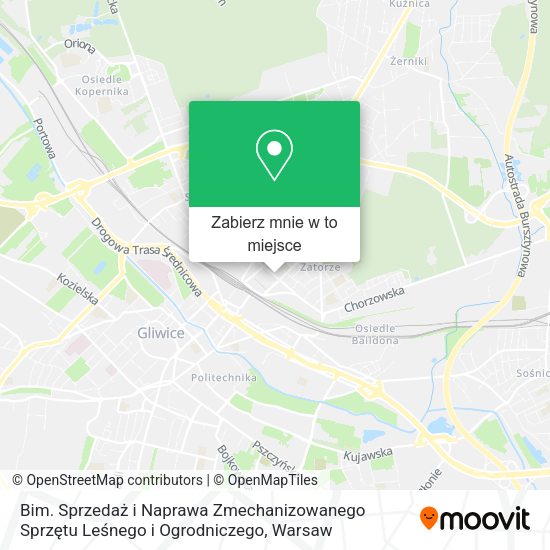 Mapa Bim. Sprzedaż i Naprawa Zmechanizowanego Sprzętu Leśnego i Ogrodniczego