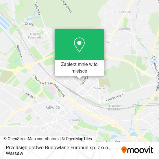 Mapa Przedsiębiorstwo Budowlane Eurobud sp. z o.o.