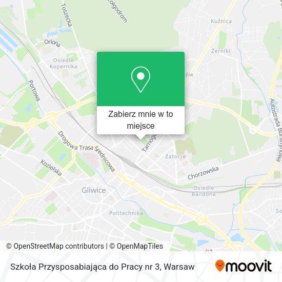 Mapa Szkoła Przysposabiająca do Pracy nr 3