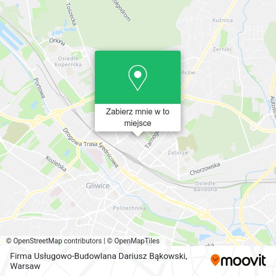 Mapa Firma Usługowo-Budowlana Dariusz Bąkowski