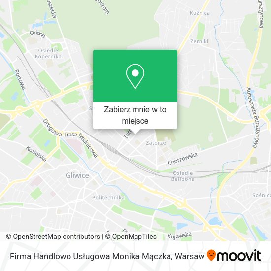 Mapa Firma Handlowo Usługowa Monika Mączka