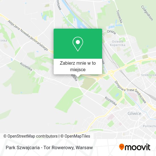 Mapa Park Szwajcaria - Tor Rowerowy