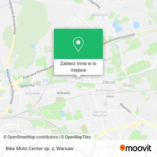 Mapa Bike Moto Center sp. z