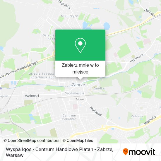 Mapa Wyspa Iqos - Centrum Handlowe Platan - Zabrze