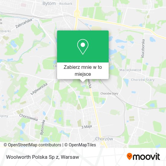 Mapa Woolworth Polska Sp z