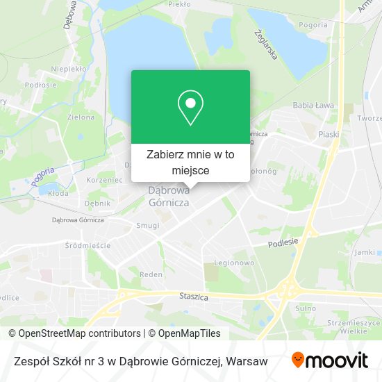 Mapa Zespół Szkół nr 3 w Dąbrowie Górniczej