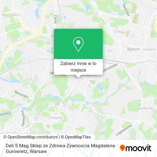 Mapa Deli S Mag Sklep ze Zdrowa Zywnoscia Magdalena Gurowietz