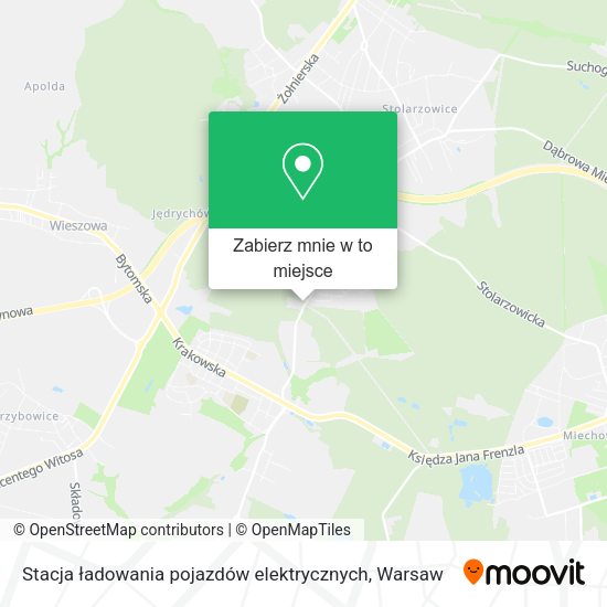 Mapa Stacja ładowania pojazdów elektrycznych