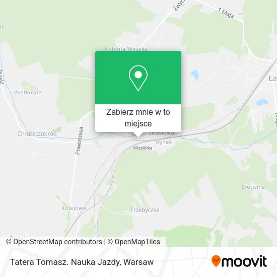 Mapa Tatera Tomasz. Nauka Jazdy