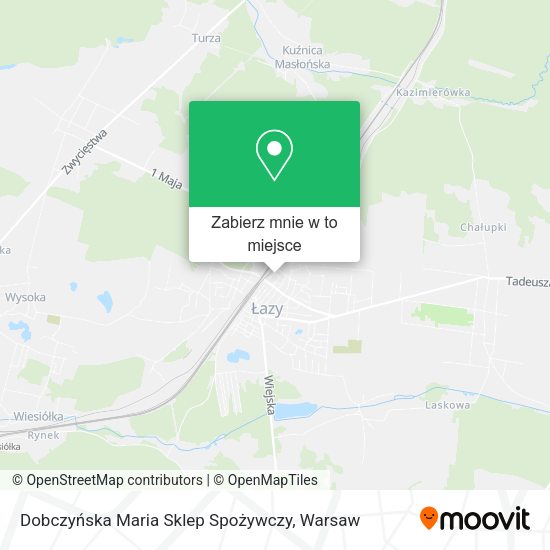 Mapa Dobczyńska Maria Sklep Spożywczy