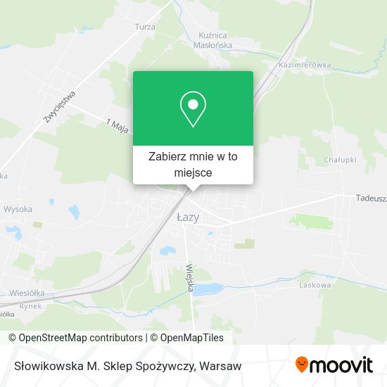 Mapa Słowikowska M. Sklep Spożywczy