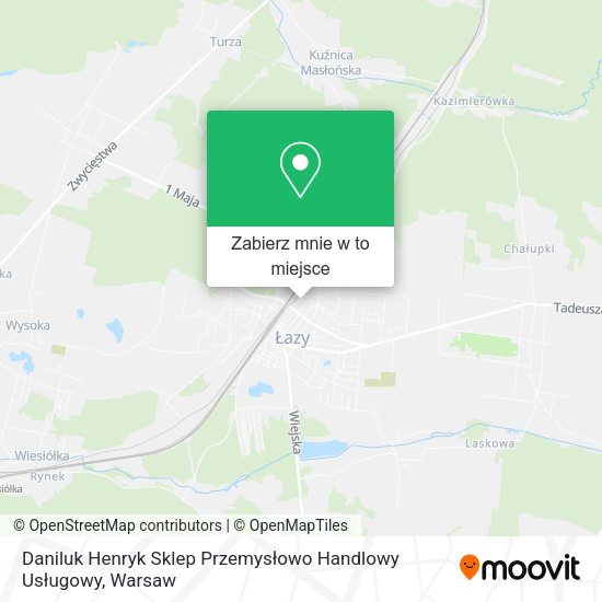 Mapa Daniluk Henryk Sklep Przemysłowo Handlowy Usługowy