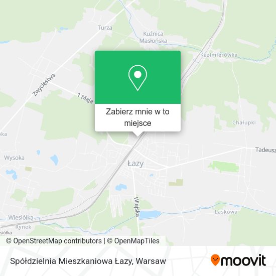 Mapa Spółdzielnia Mieszkaniowa Łazy