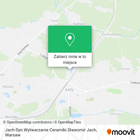 Mapa Jach-Syn Wytwarzanie Ceramiki Sławomir Jach