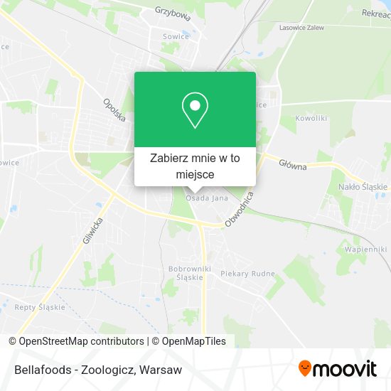 Mapa Bellafoods - Zoologicz