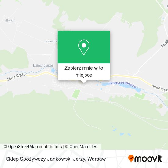 Mapa Sklep Spożywczy Jankowski Jerzy