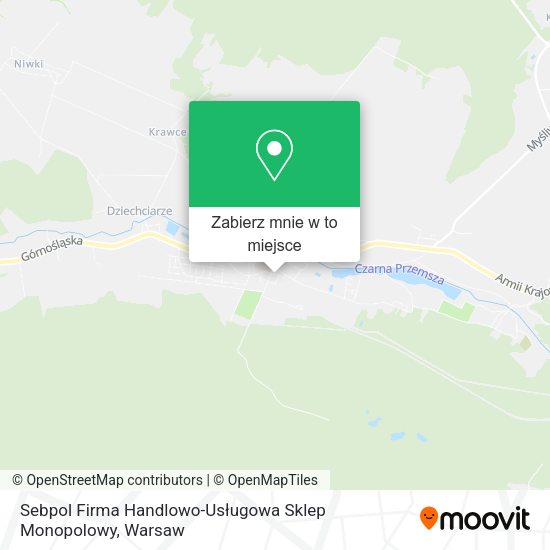 Mapa Sebpol Firma Handlowo-Usługowa Sklep Monopolowy