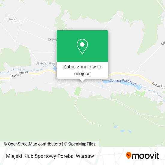 Mapa Miejski Klub Sportowy Poreba