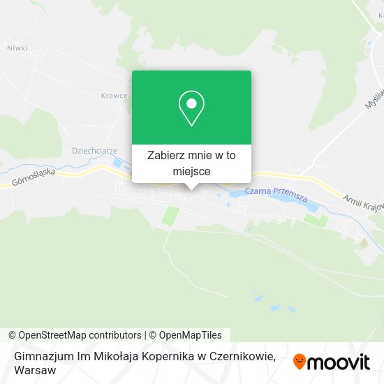 Mapa Gimnazjum Im Mikołaja Kopernika w Czernikowie