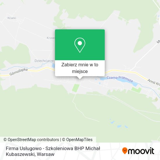 Mapa Firma Usługowo - Szkoleniowa BHP Michał Kubaszewski