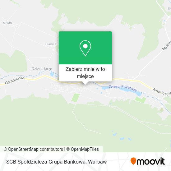 Mapa SGB Spoldzielcza Grupa Bankowa