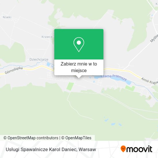 Mapa Usługi Spawalnicze Karol Daniec