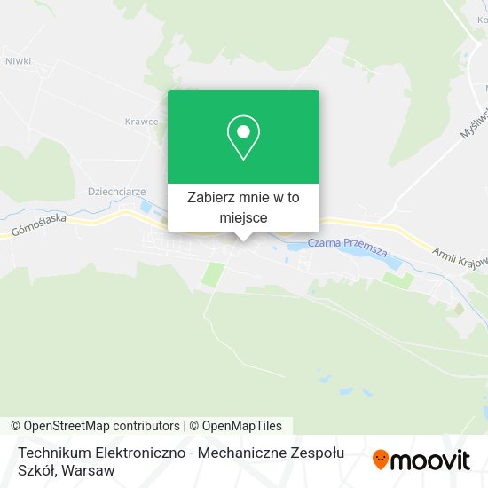 Mapa Technikum Elektroniczno - Mechaniczne Zespołu Szkół