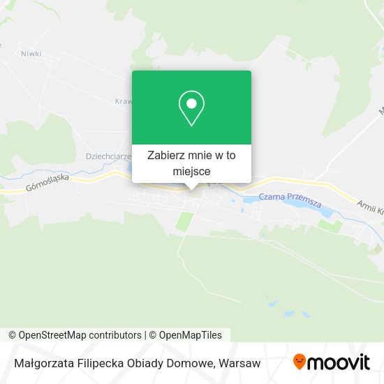 Mapa Małgorzata Filipecka Obiady Domowe