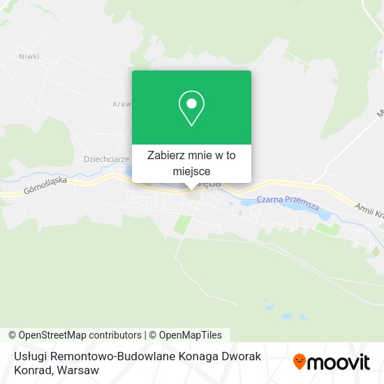 Mapa Usługi Remontowo-Budowlane Konaga Dworak Konrad