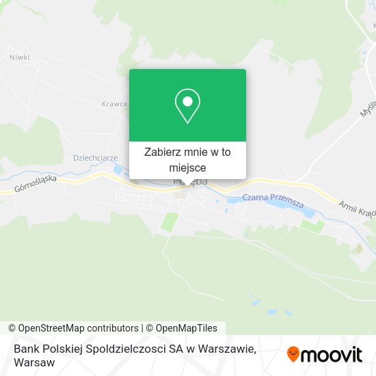 Mapa Bank Polskiej Spoldzielczosci SA w Warszawie