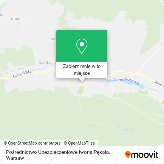 Mapa Pośrednictwo Ubezpieczeniowe Iwona Pękala