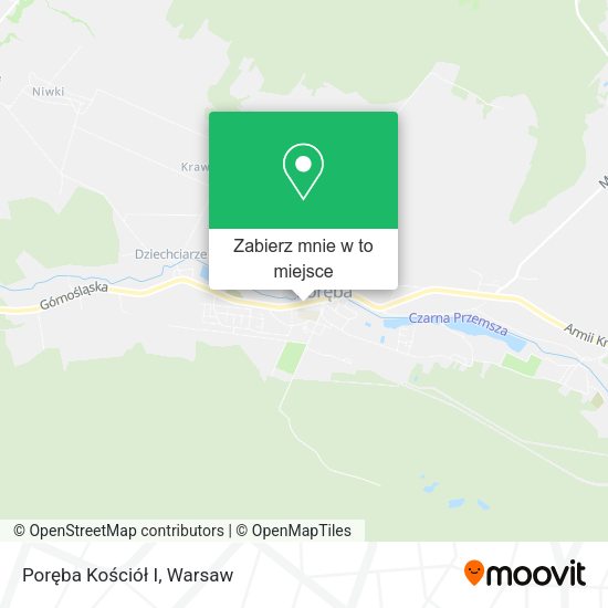 Mapa Poręba Kościół I