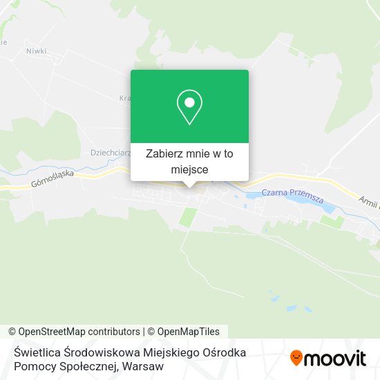 Mapa Świetlica Środowiskowa Miejskiego Ośrodka Pomocy Społecznej