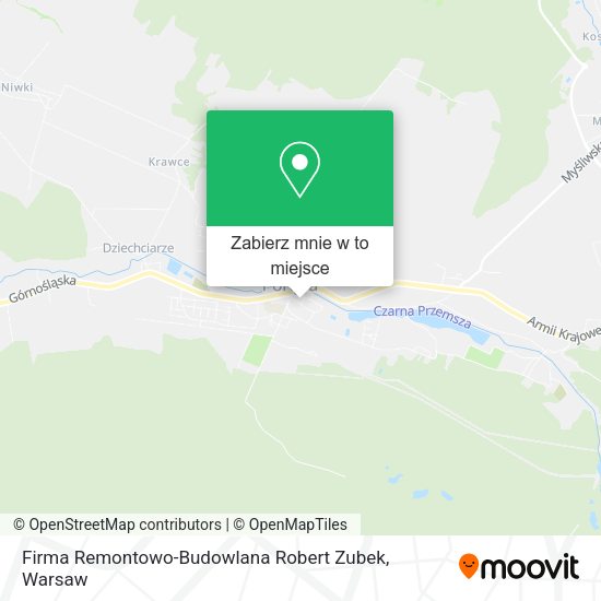 Mapa Firma Remontowo-Budowlana Robert Zubek