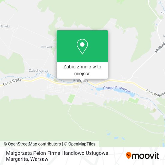 Mapa Małgorzata Pelon Firma Handlowo Usługowa Margarita