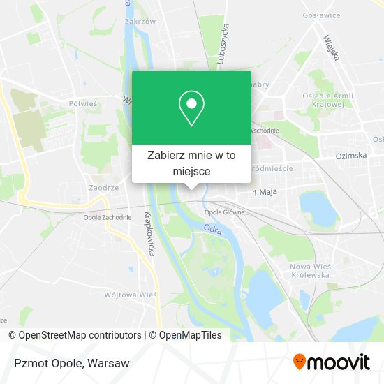 Mapa Pzmot Opole