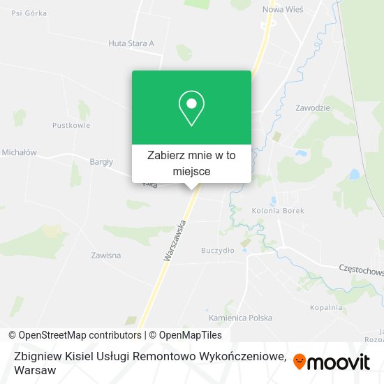 Mapa Zbigniew Kisiel Usługi Remontowo Wykończeniowe