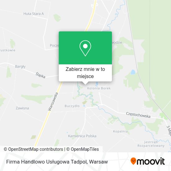 Mapa Firma Handlowo Usługowa Tadpol