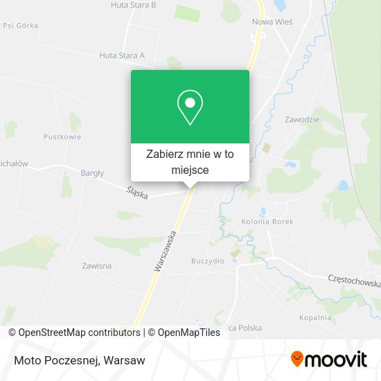 Mapa Moto Poczesnej