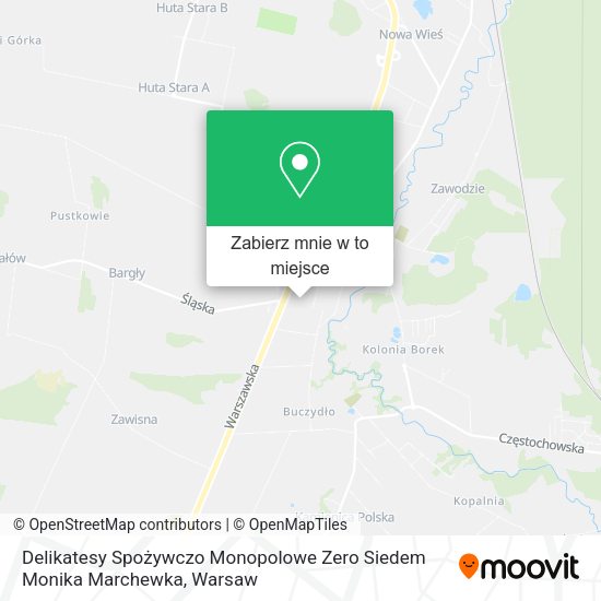 Mapa Delikatesy Spożywczo Monopolowe Zero Siedem Monika Marchewka