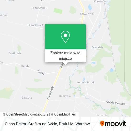 Mapa Glass Dekor. Grafika na Szkle, Druk Uv.